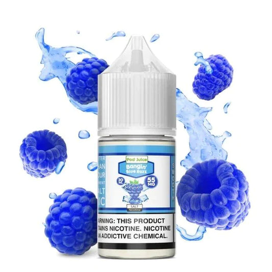 POD JUICE SALT BANGIN BLUE RAZZ - 30ML