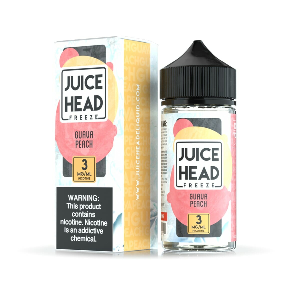 JUICE HEAD E-LIQUID GUAVA PEACH FREEZE - 100ML