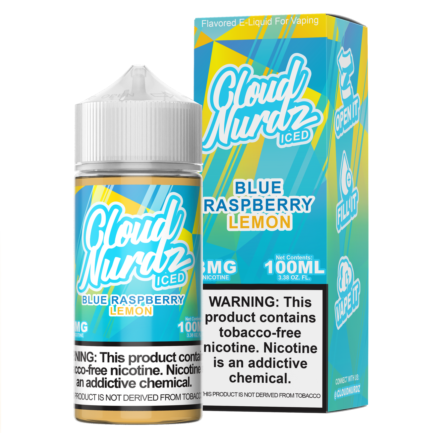 Blue Raspberry Lemon Iced by Cloud Nurdz 100ML