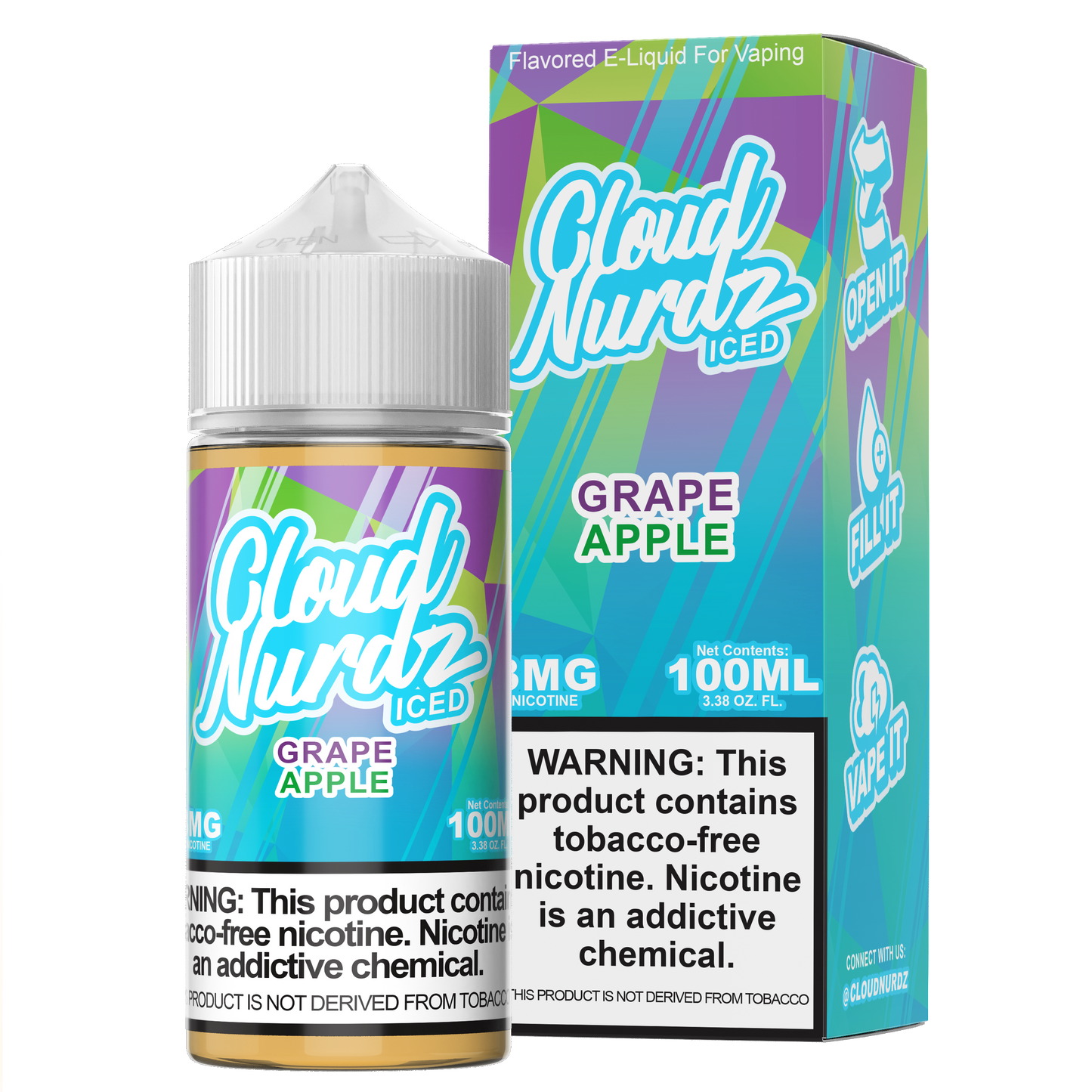 Grape Apple Iced by Cloud Nurdz 100ML