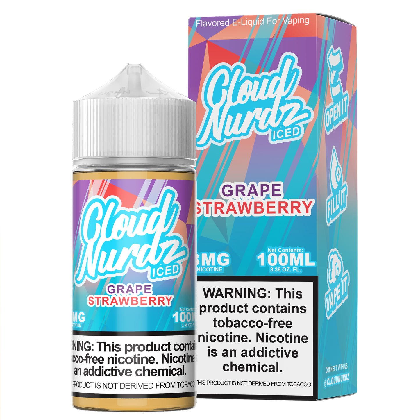 Grape Strawberry Iced by Cloud Nurdz 100ML