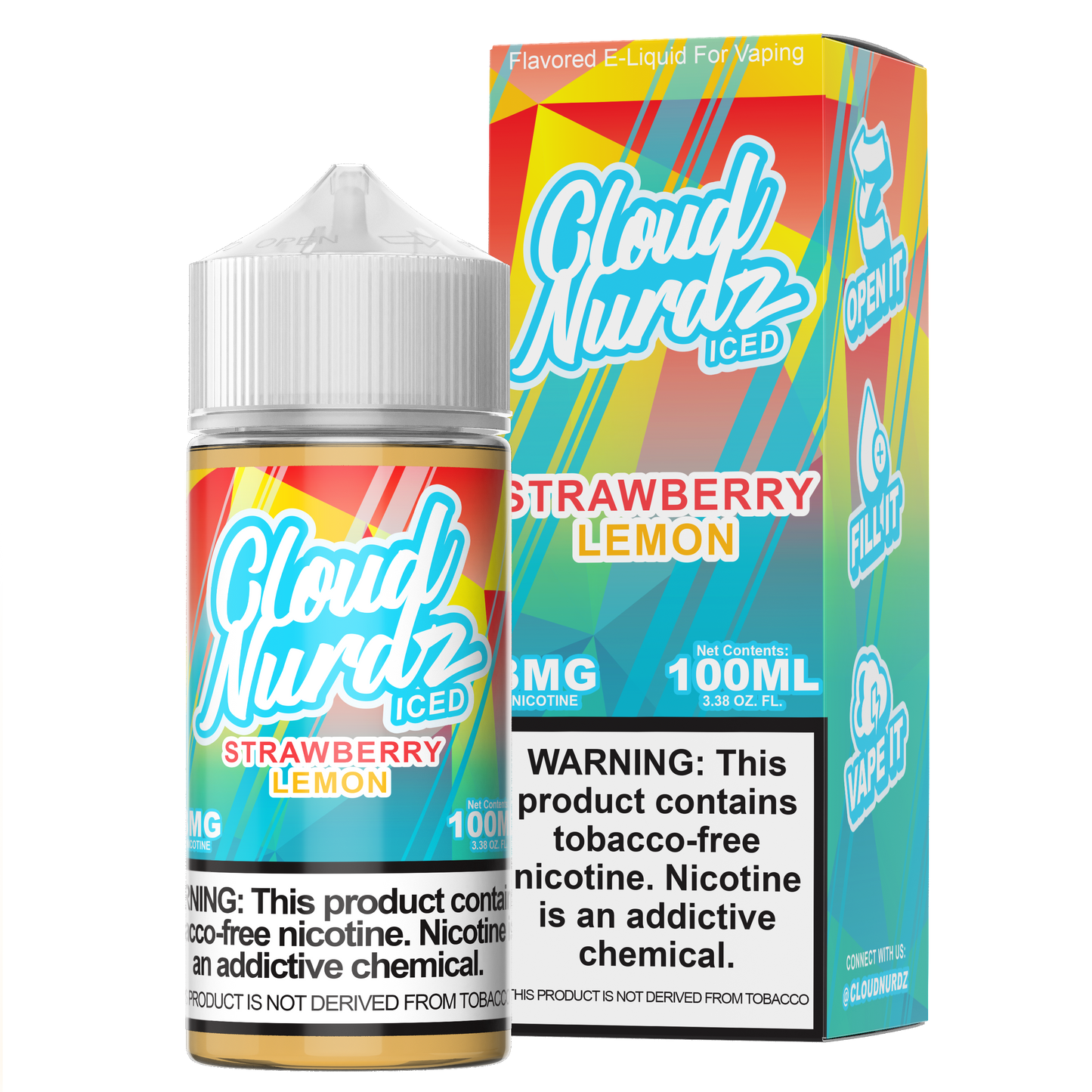 Strawberry Lemon Iced by Cloud Nurdz 100ML