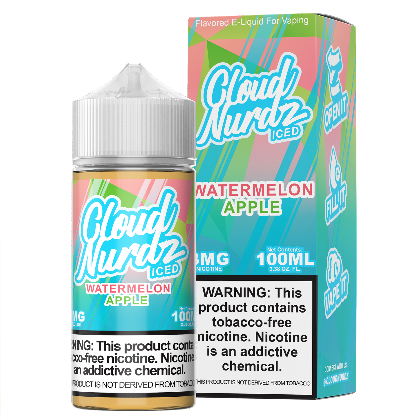 Watermelon Apple Iced by Cloud Nurdz 100ML