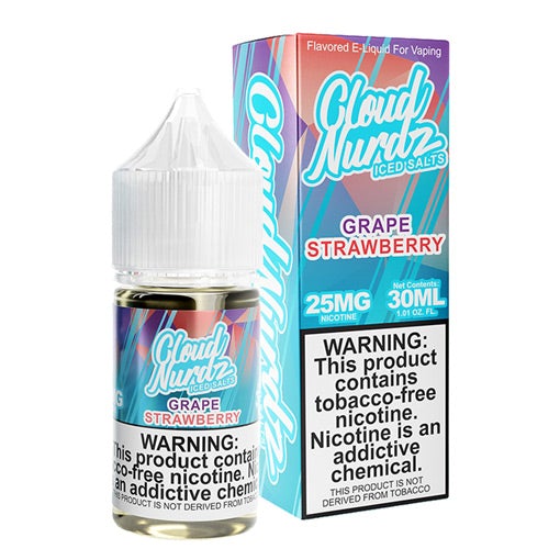 GRAPE STRAWBERRY ICED TFN SALT by Cloud Nurdz  30mL