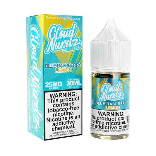 BLUE RASPBERRY LEMON ICED SALT by Cloud Nurdz  30mL