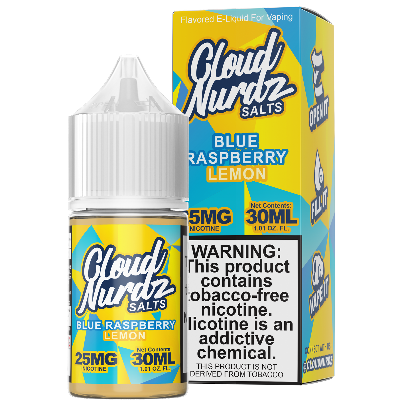 Blue Raspberry Lemon By Cloud Nurdz Saltnic 30ML