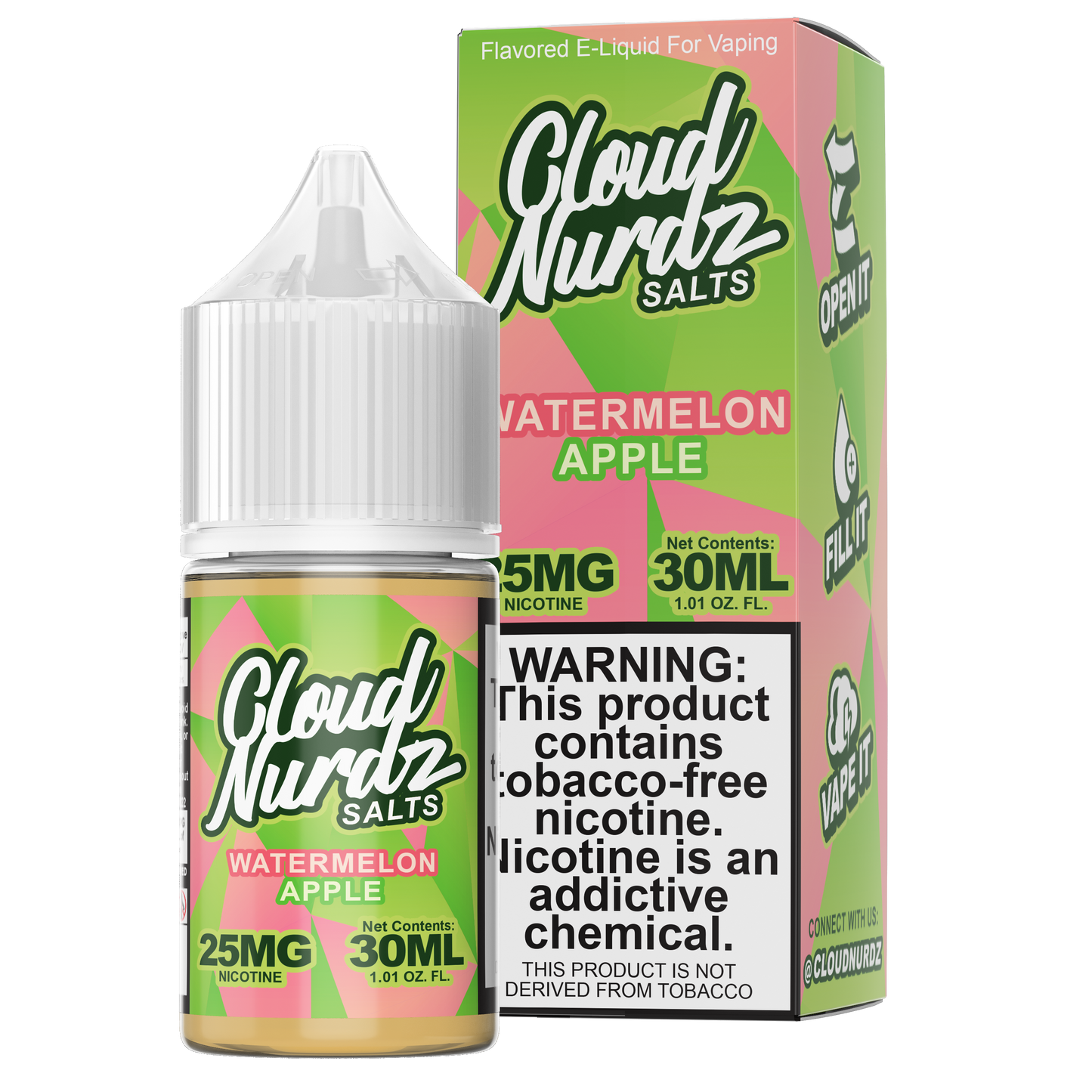 Watermelon Apple by Cloud Nurdz Salts 30ML