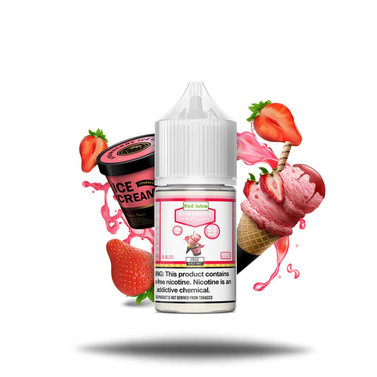 POD JUICE SALT STRAWBERRY ICE CREAM - 30ML